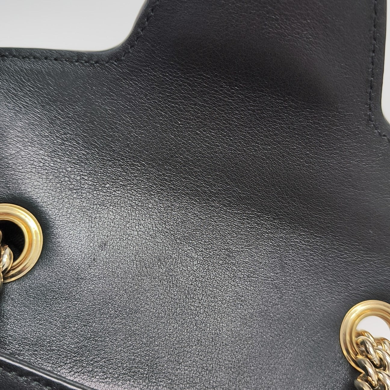 Emily Chain Mini Monogram Calfskin Black