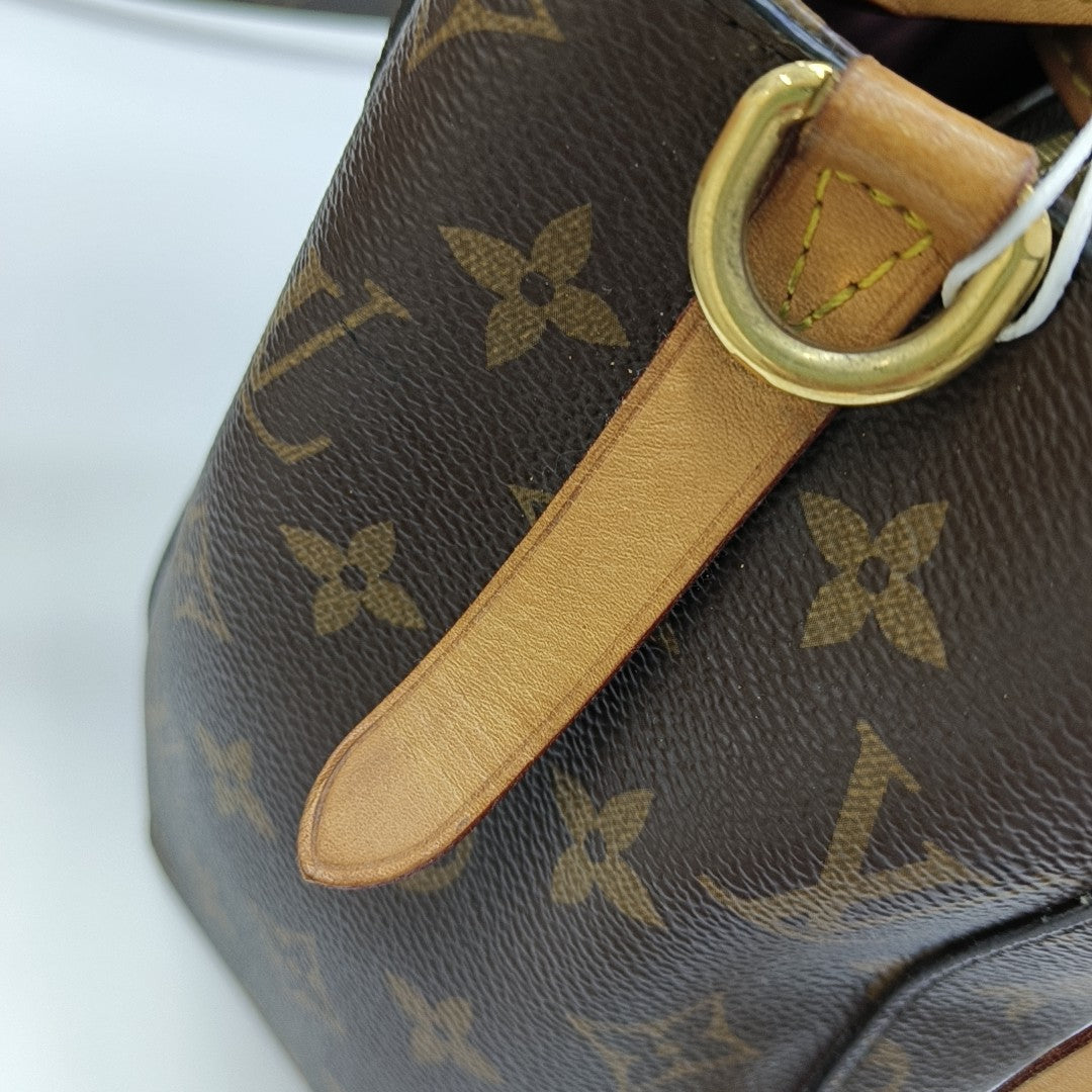 MONTAIGNE Monogram Coated Canvas Brown