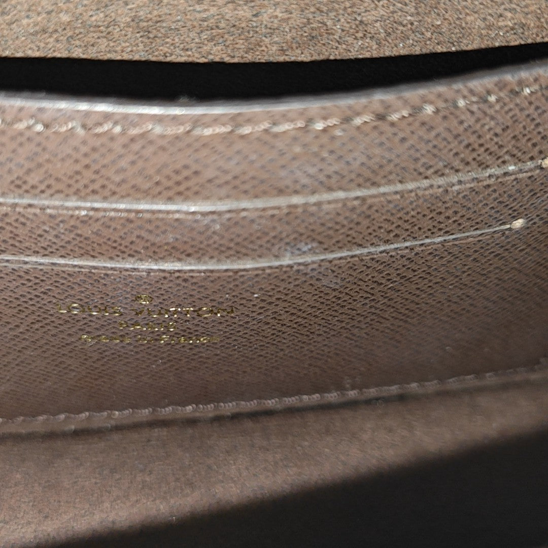 Lily Monogram Coated Canvas Brown