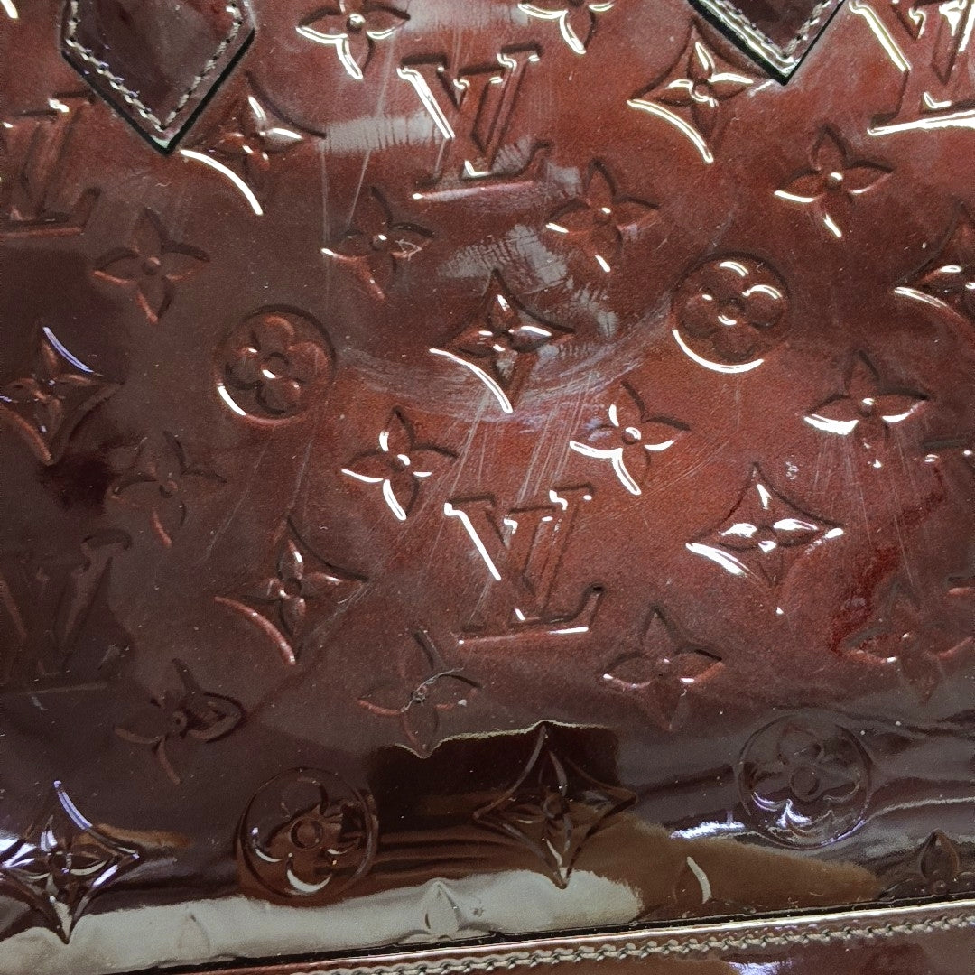 ALMA PM Monogram Patent Leather Red
