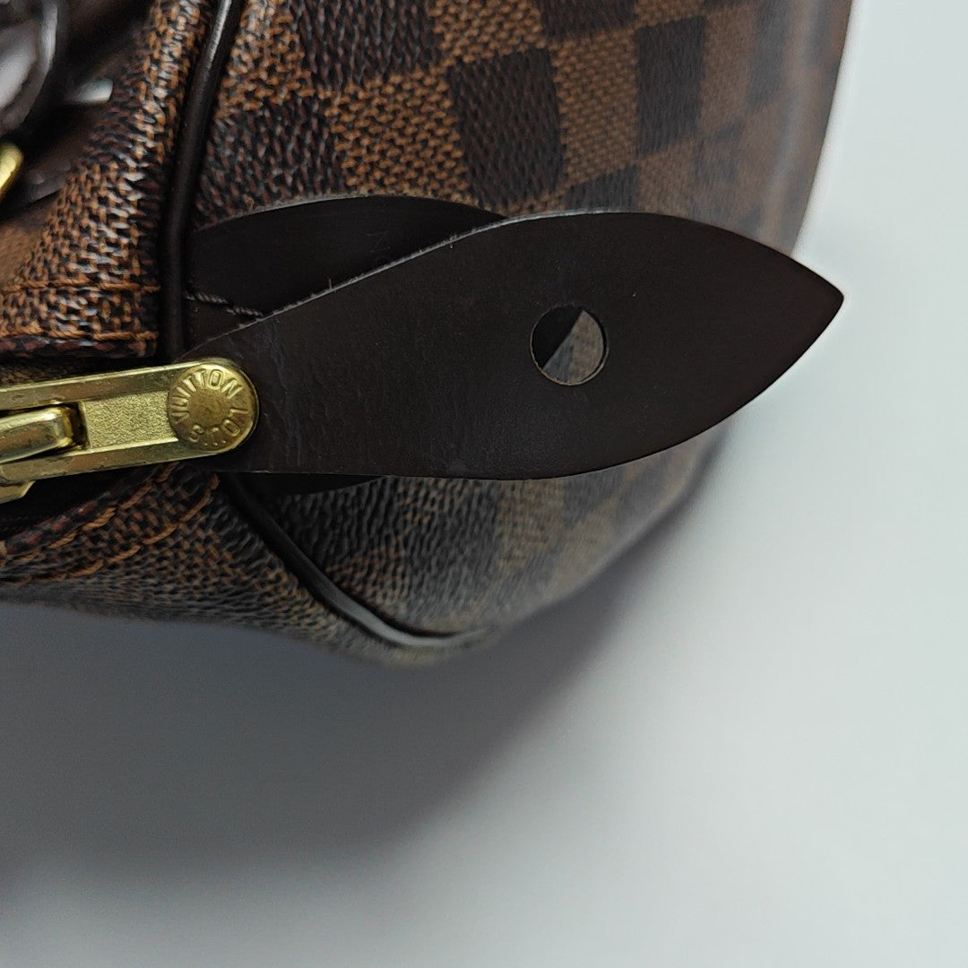 SPEEDY 25 Damier Ebene Coated Canvas Brown