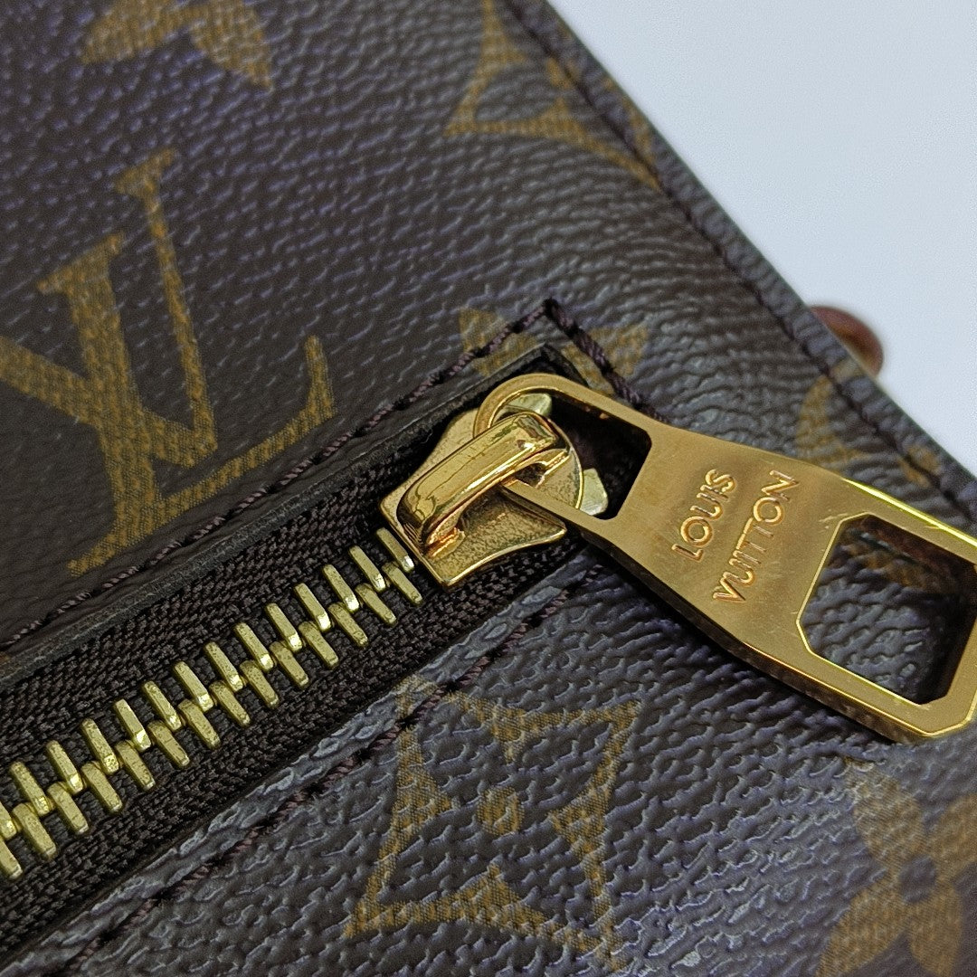 MÉTIS MM Monogram Coated Canvas Brown