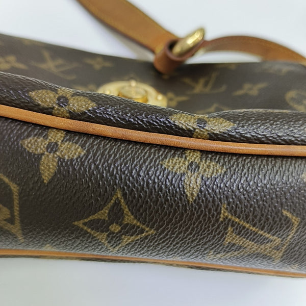 TIKAL Monogram Coated Canvas Brown