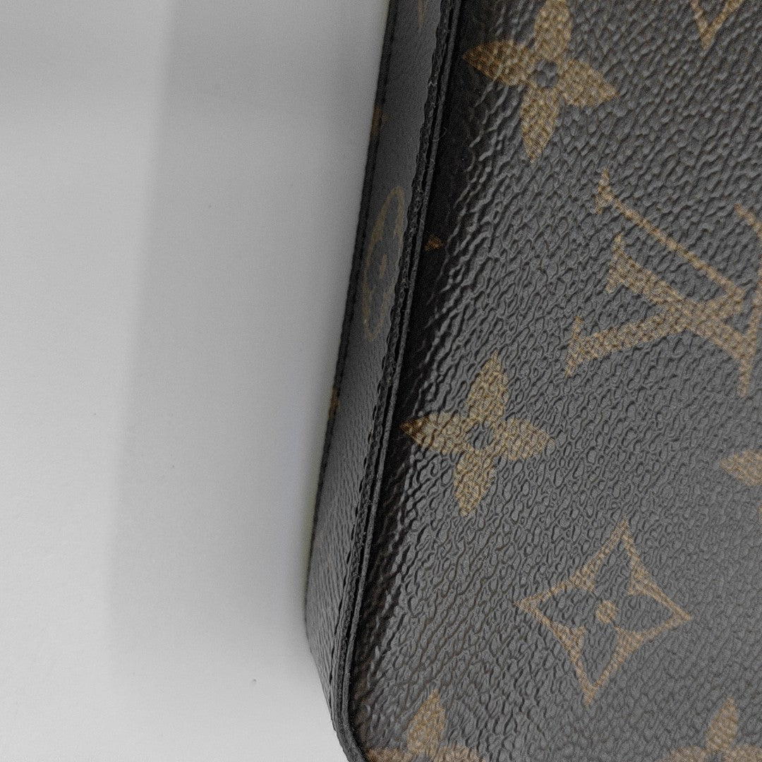 SARAH Monogram Coated Canvas Brown