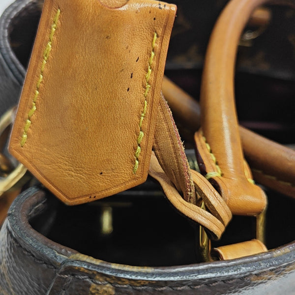 MONTAIGNE BB Monogram Coated Canvas Brown