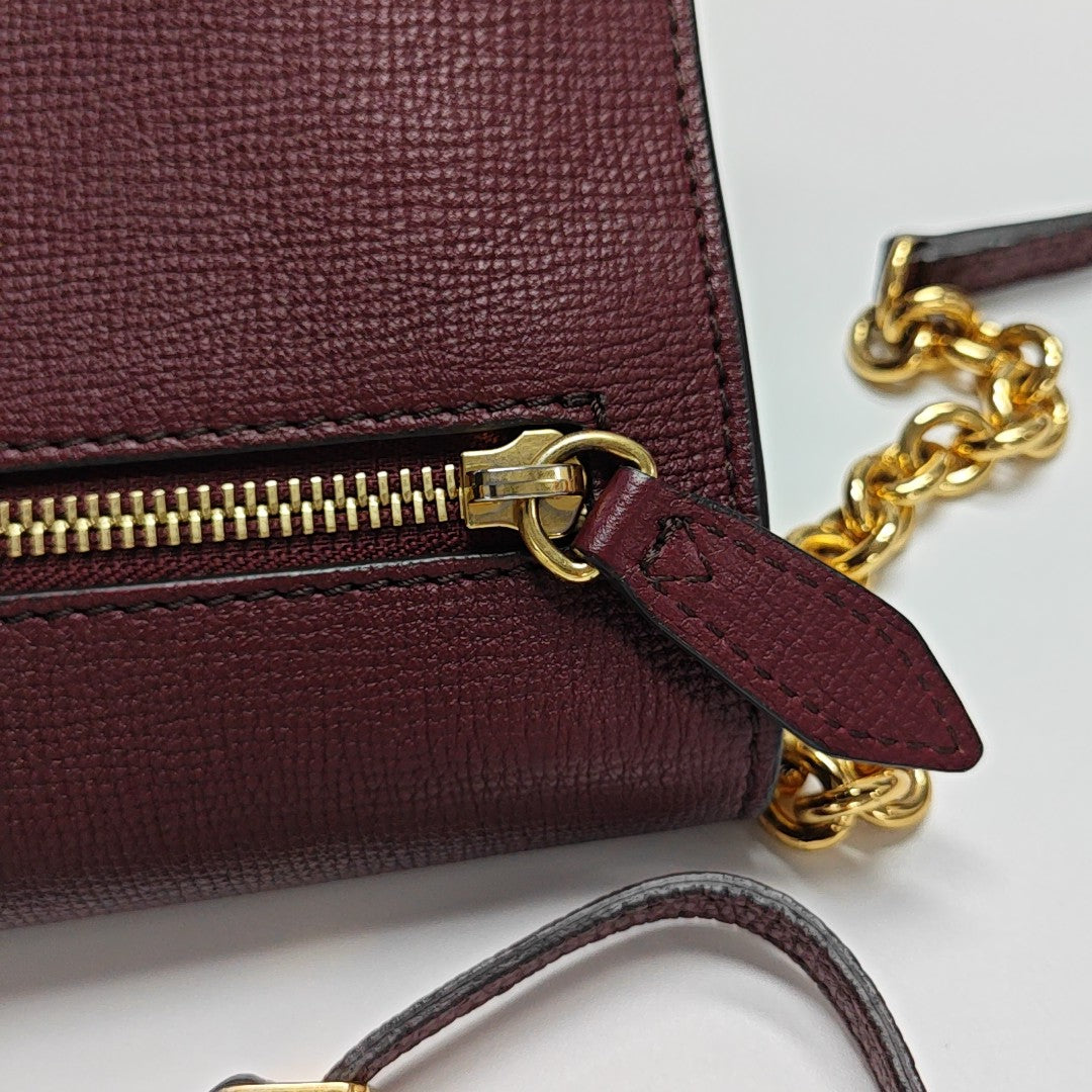 Macken Small Calfskin Red