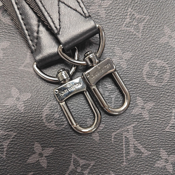 TRIO Monogram Coated Canvas Black