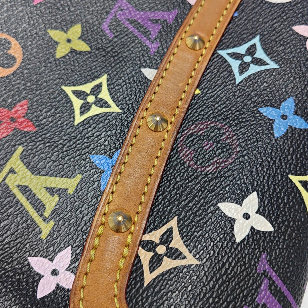 LV × TM SOLOGNE Monogram Coated Canvas Black