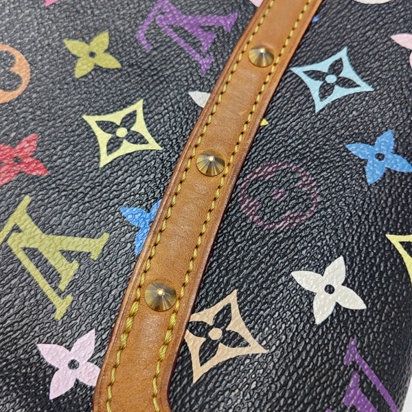 LV × TM SOLOGNE Monogram Coated Canvas Black
