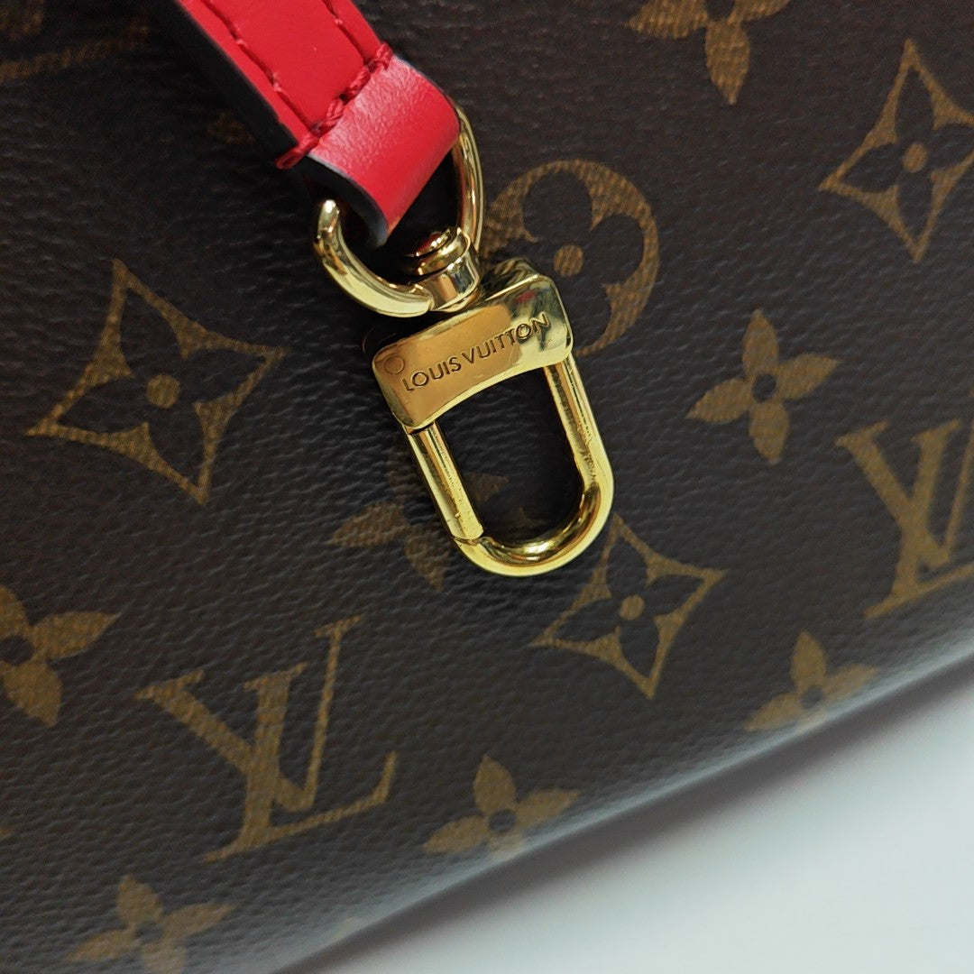 NÉONOÉ MM Monogram Coated Canvas Brown