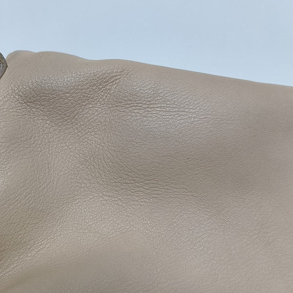 Calfskin Shoulder Bag Beige