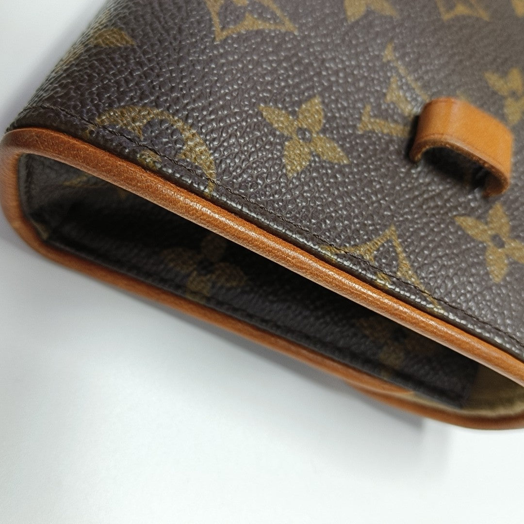 FLORENTINE Monogram Coated Canvas Brown