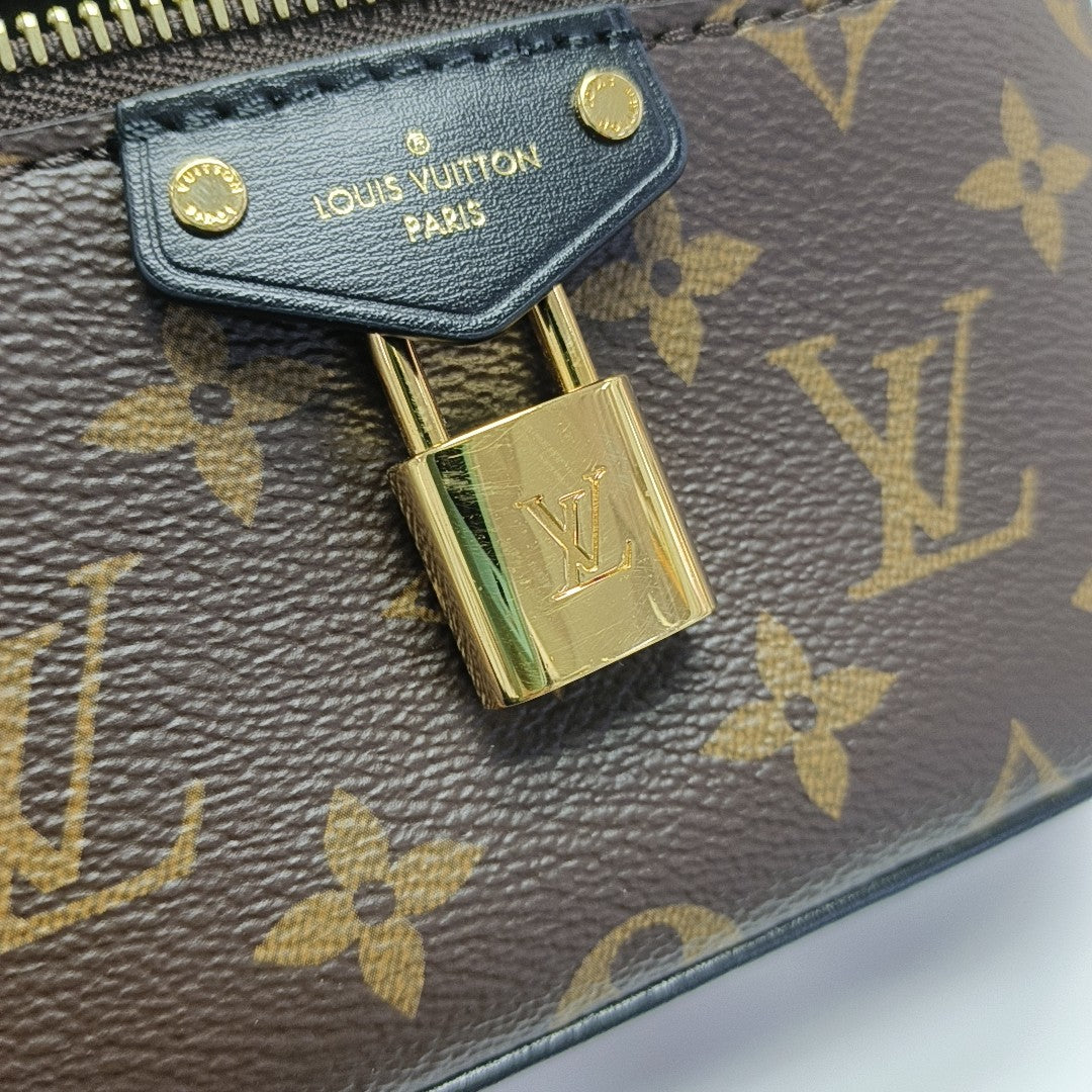 Vanity Chain Pouch Monogram Coated Canvas Brown