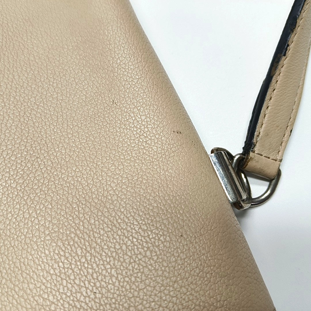 Authenticated pre-owned  LOCKME Calfskin Blue - Shoulder Bag at Looply