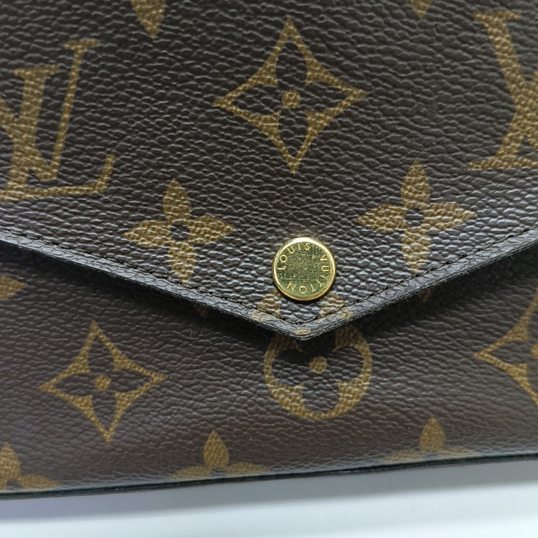 FÉLICIE Monogram Coated Canvas Brown