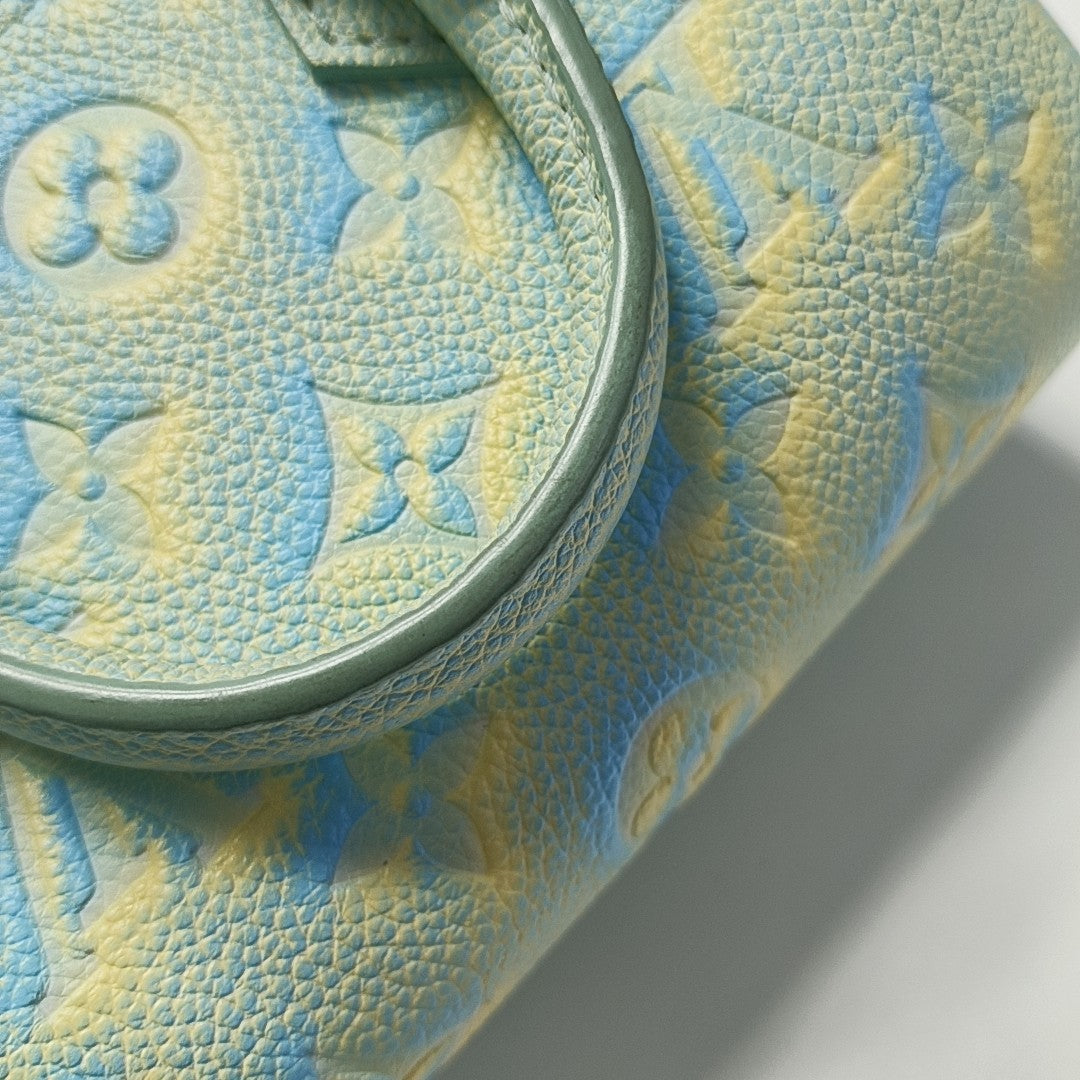 SPEEDY Nano Monogram Calfskin Green