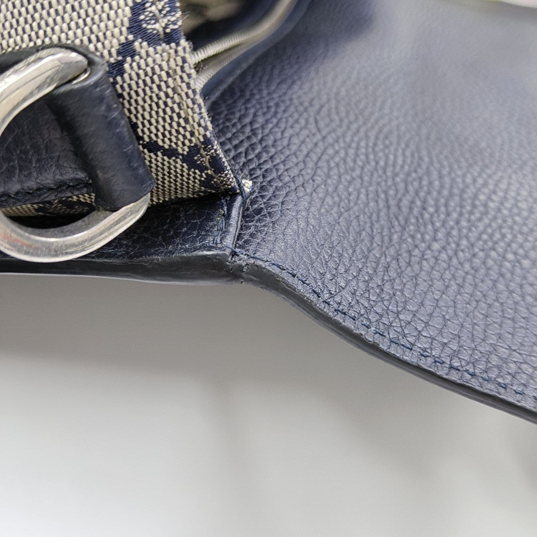 Monogram Canvas Shoulder Bag Beige