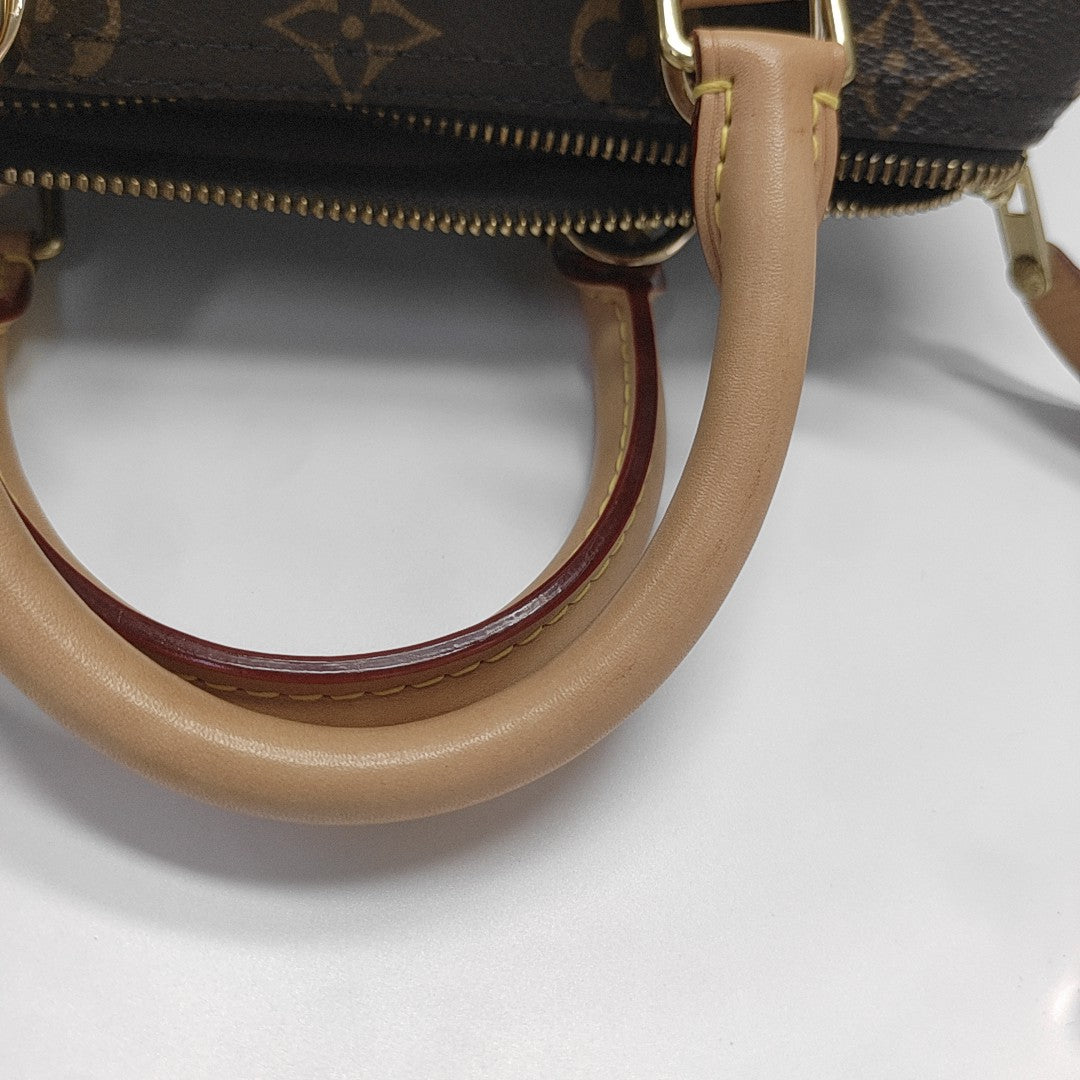 SPEEDY 25 Monogram Coated Canvas Brown
