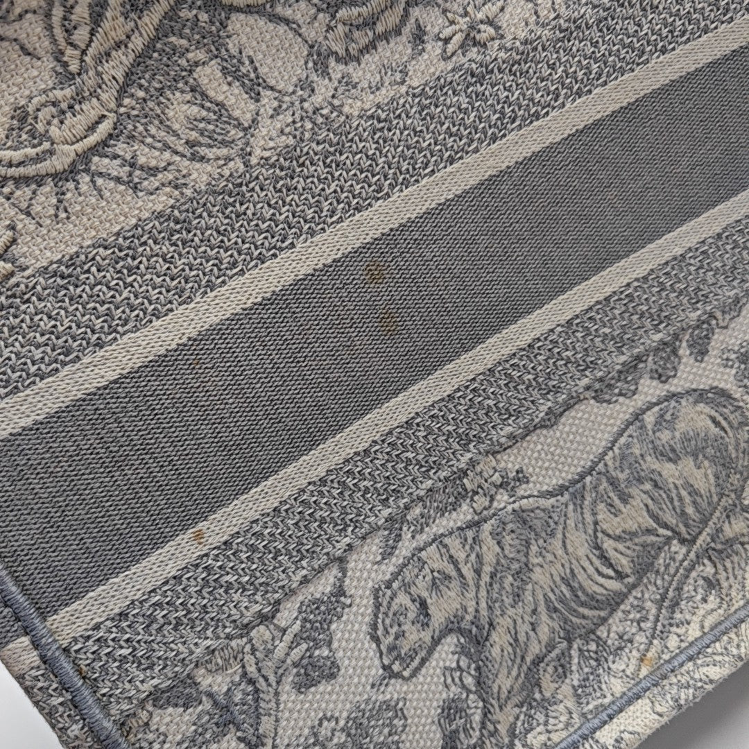 Book Tote Medium Fabric Gray