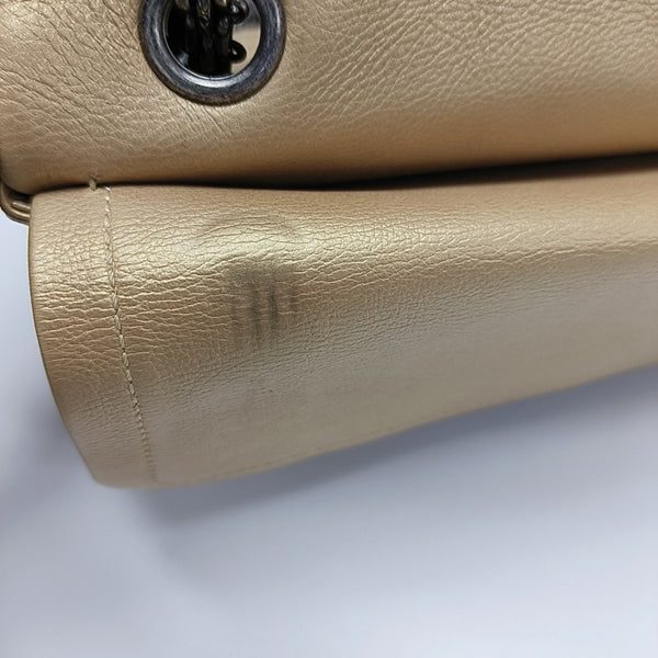 2.55 225 (small) Quilted Calfskin Gold