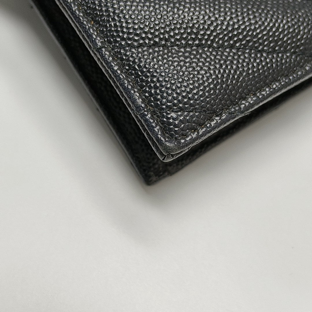 MONOGRAM WOC Chevron Calfskin Black