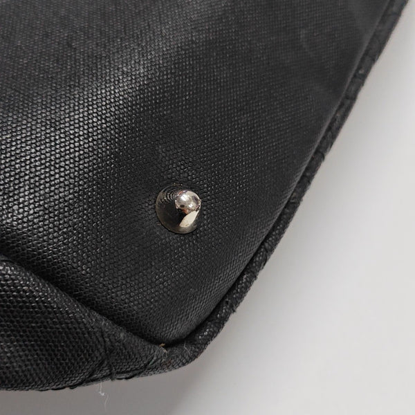 Panarea Cannage Coated Canvas Black