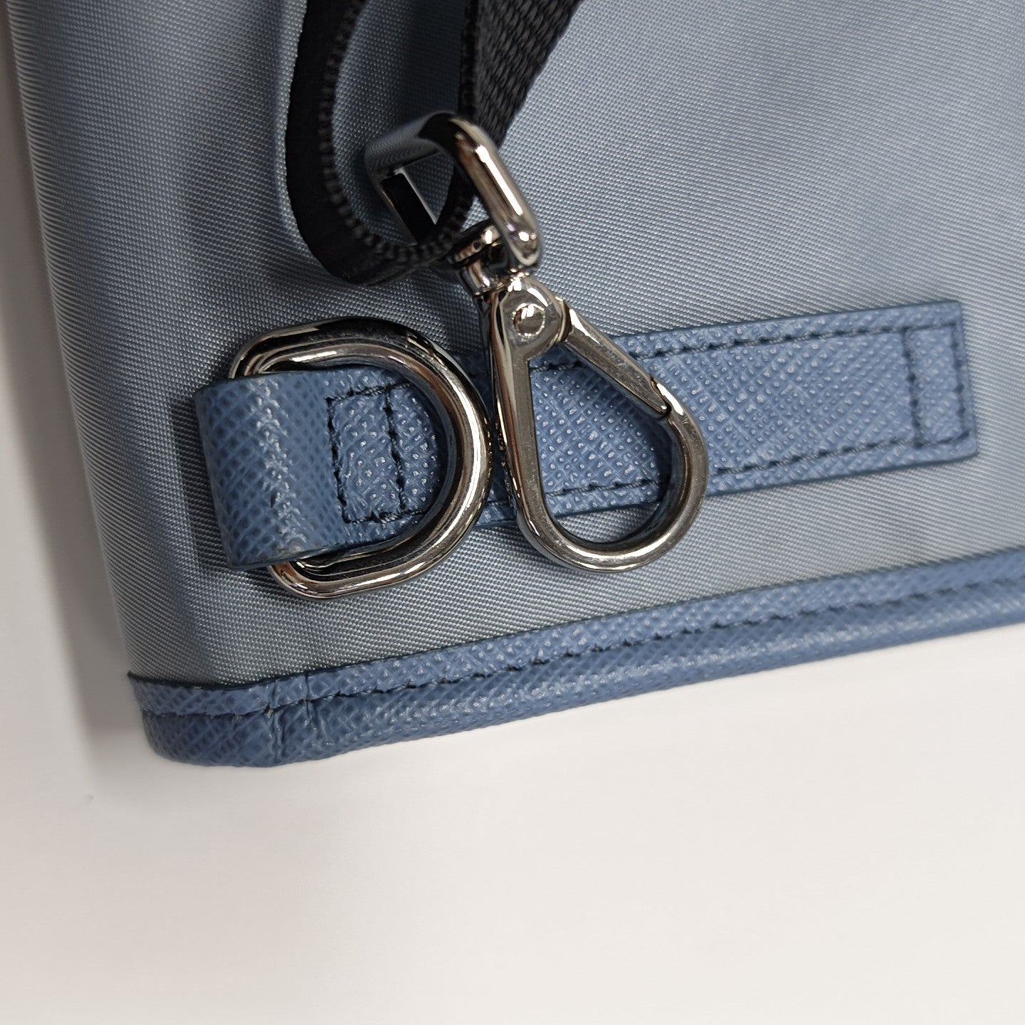 Fabric Shoulder Bag Blue