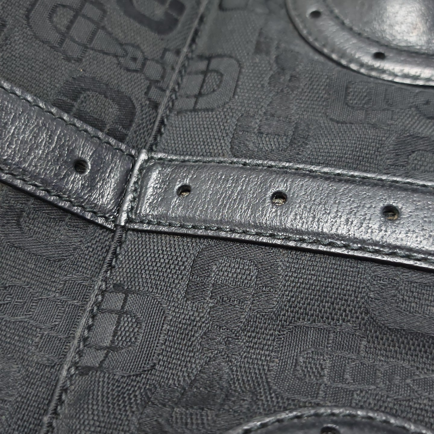 Canvas Top Handle Bag Black