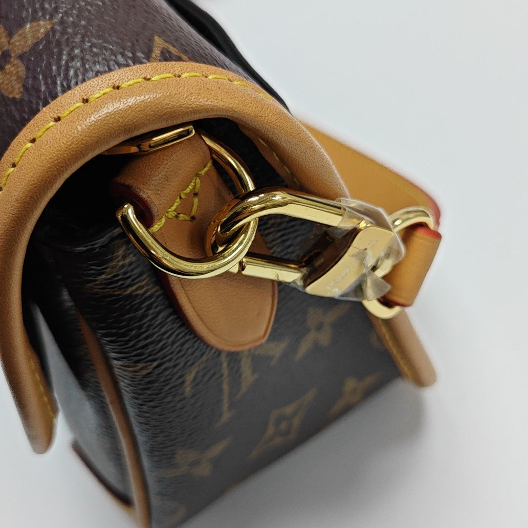 DIANE Monogram Coated Canvas Brown
