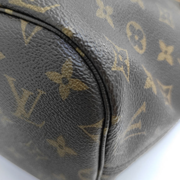 NEVERFULL MM Monogram Coated Canvas Brown