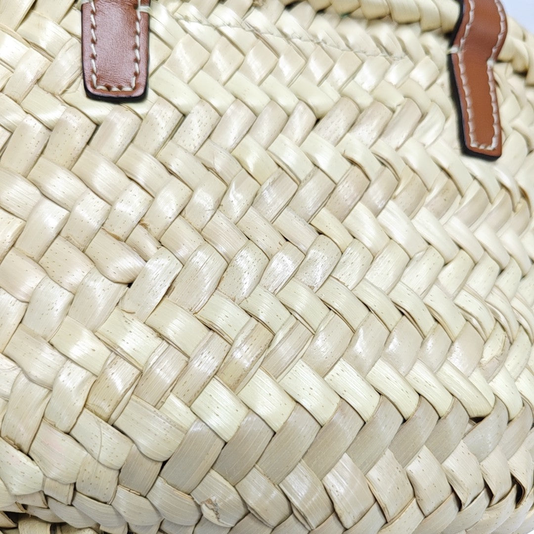 TEEN TRIOMPHE CELINE CLASSIC Mini Straw Beige