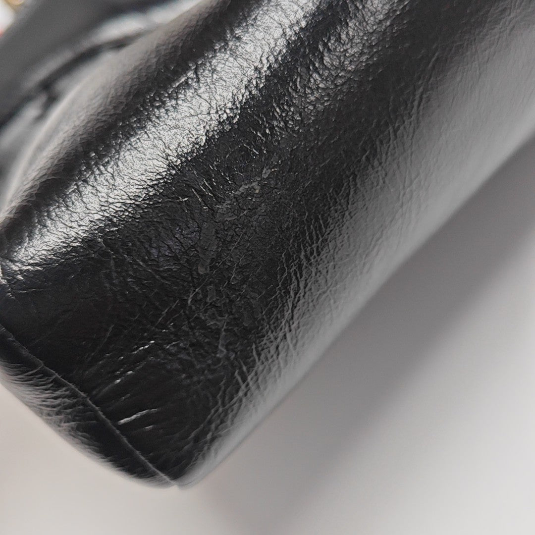 CHANEL 31 Mini Quilted Calfskin Black