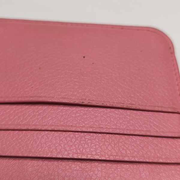 Cash Calfskin Pink Card Holder