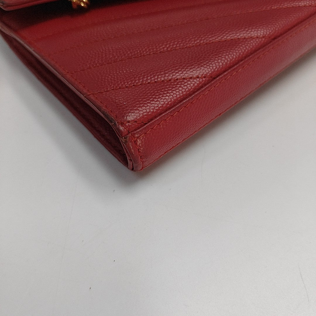 MONOGRAM Medium Quilted Calfskin Red