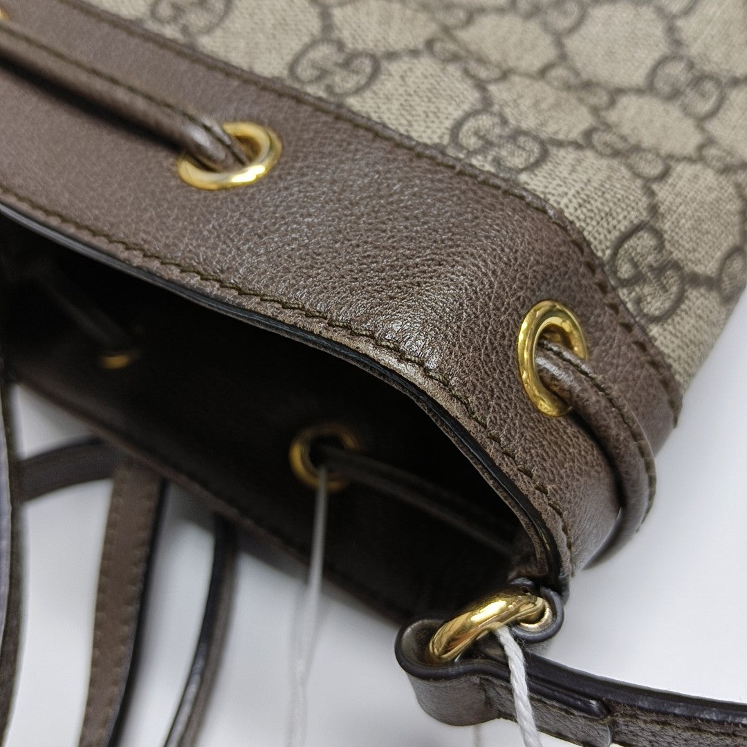 Ophidia Mini Monogram Coated Canvas Beige