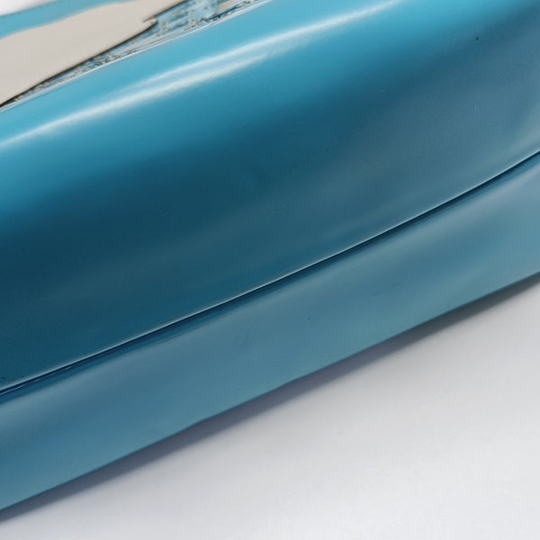 Calfskin Top Handle Bag Blue