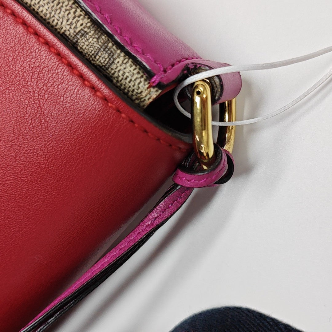 Padlock Medium Monogram Coated Canvas Multicolor