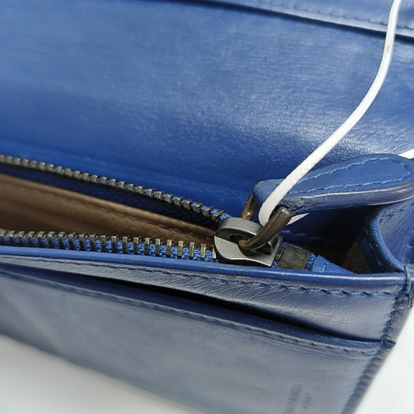 Calfskin Wallet Blue