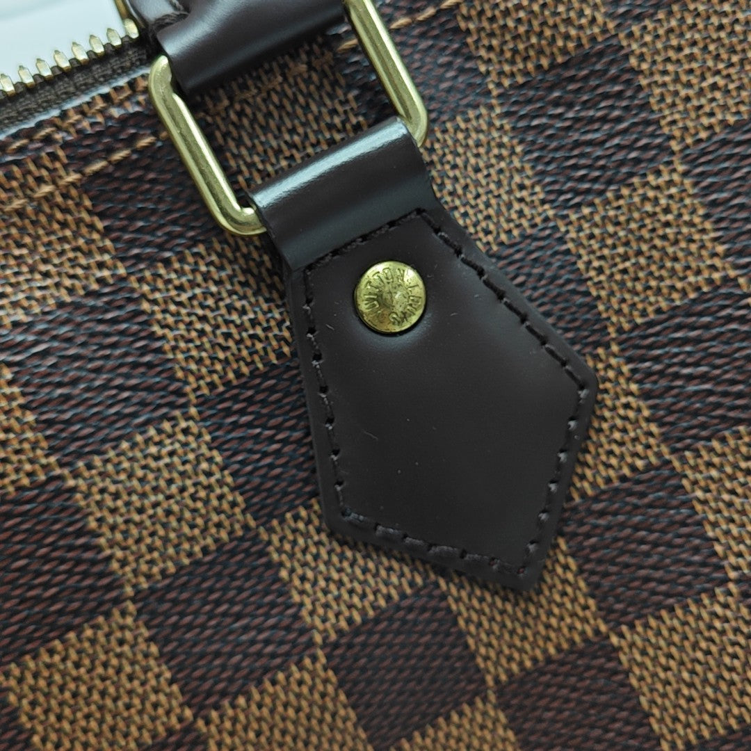 SPEEDY 25 Damier Ebene Coated Canvas Brown