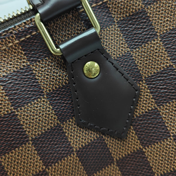 SPEEDY 25 Damier Ebene Coated Canvas Brown