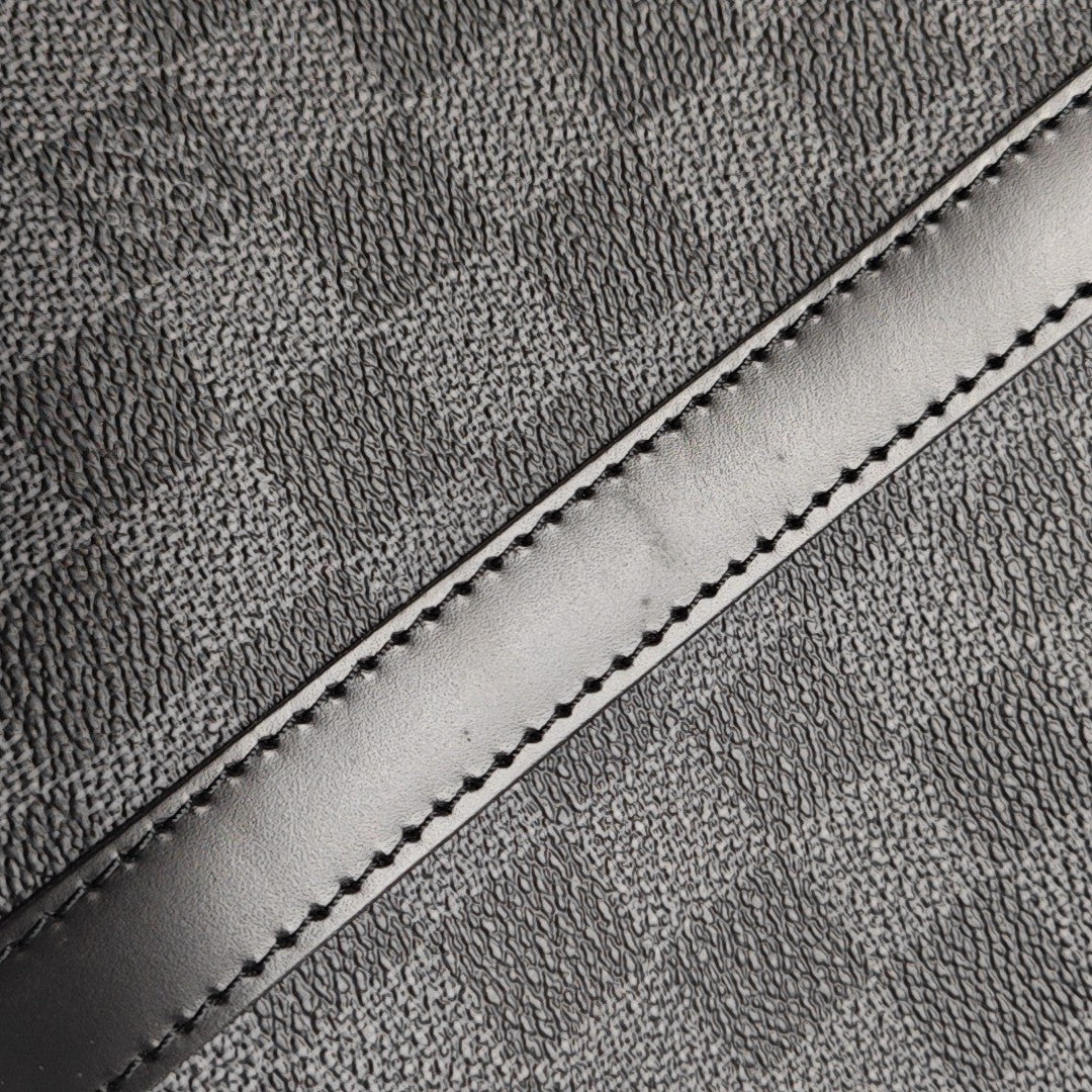 Damier Graphite Coated Canvas Shoulder Bag Gray