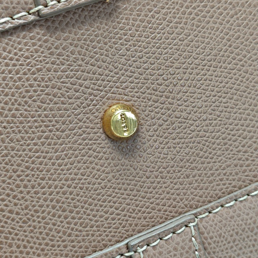 Calfskin Top Handle Bag Beige