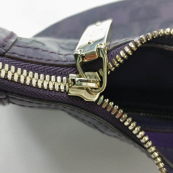 Calfskin Top Handle Bag Purple