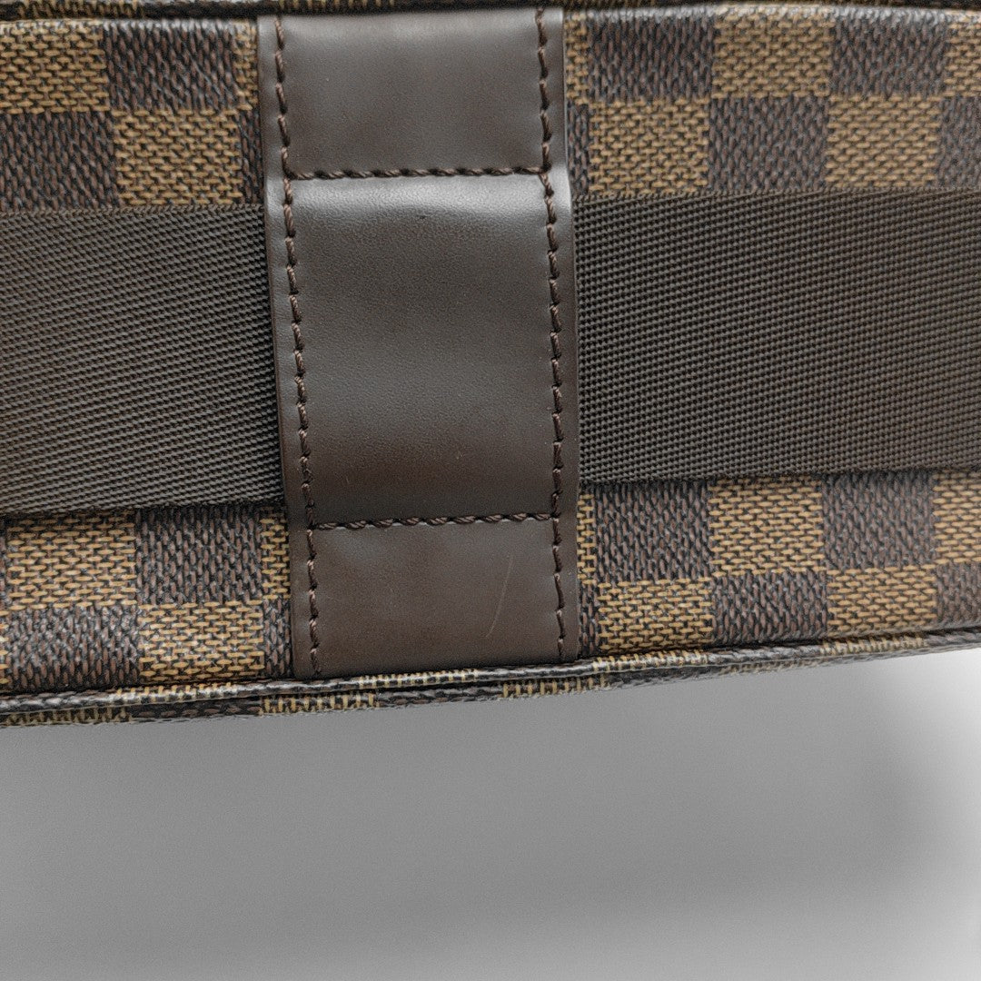 BROADWAY Damier Ebene Coated Canvas Brown