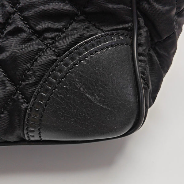 PARIS NEW YORK Quilted Fabric Black