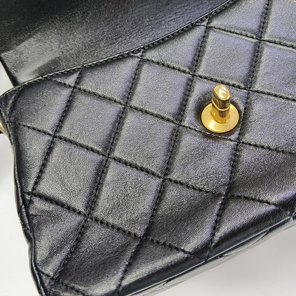 Quilted Lambskin Small Black