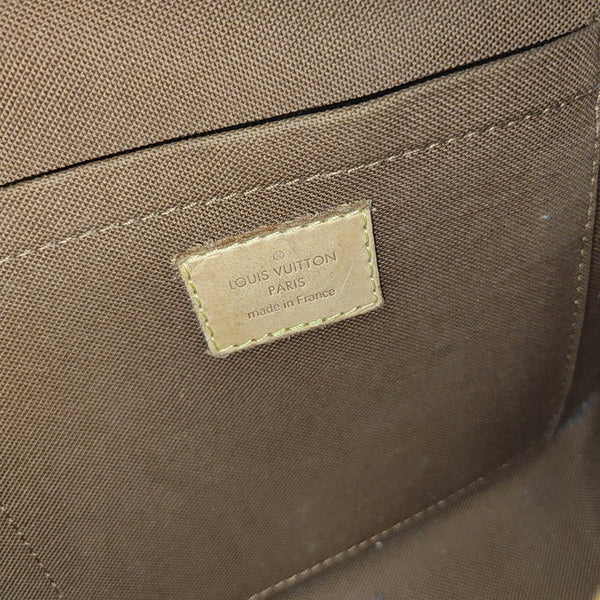 SOLOGNE PM Monogram Coated Canvas Brown