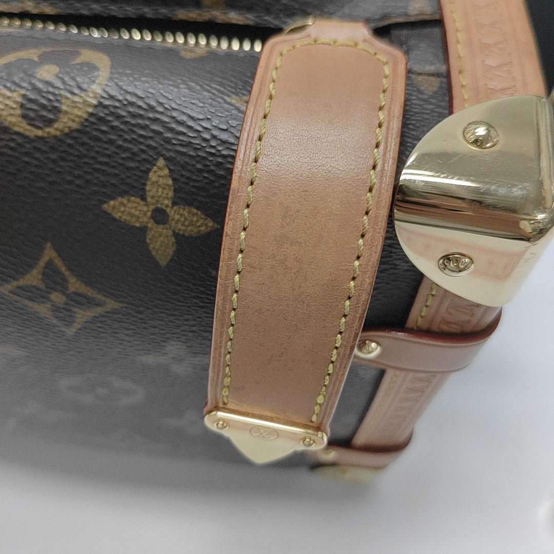 SIDE TRUNK MM Monogram Coated Canvas Brown
