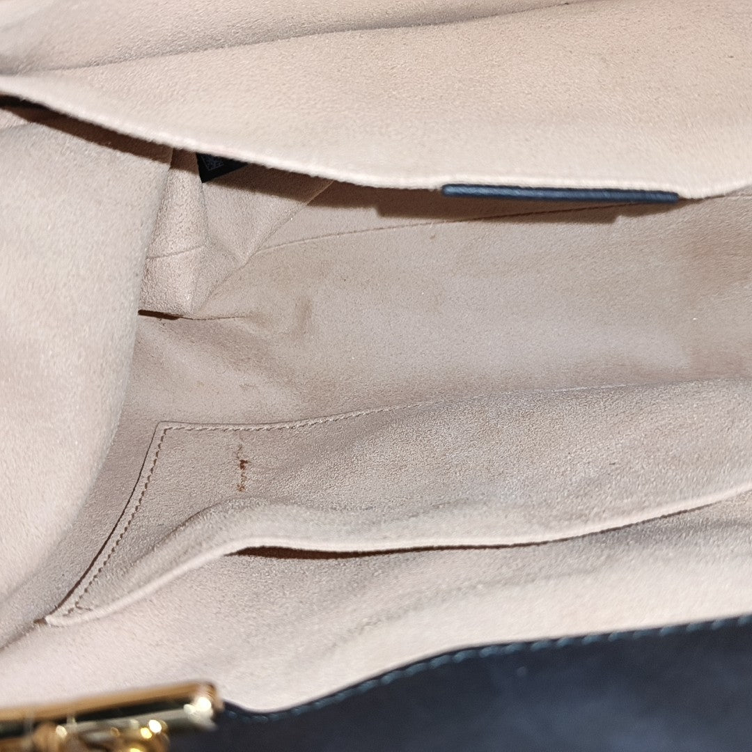 Padlock Small Monogram Coated Canvas Beige