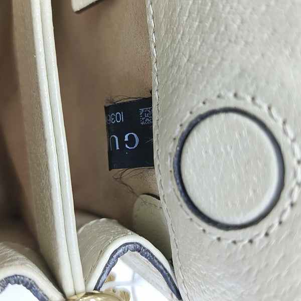 Ophidia Mini Monogram Coated Canvas Beige